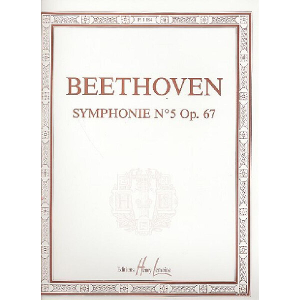 Symphonie no.5 op.67 pour piano