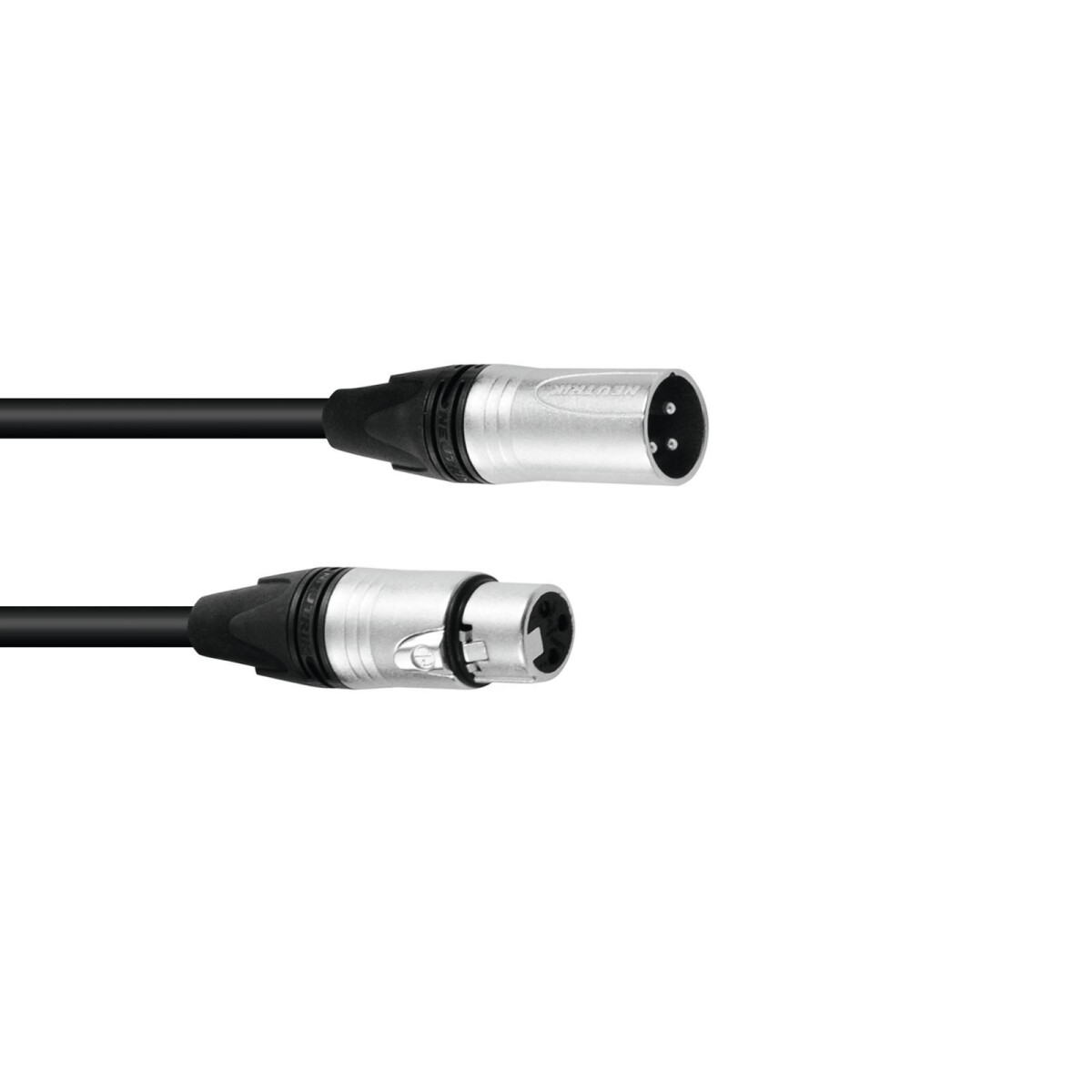 Psso DMX cable XLR 3-pin 1m sw Neutrik box
