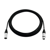 Psso DMX cable XLR 3-pin 1m sw Neutrik