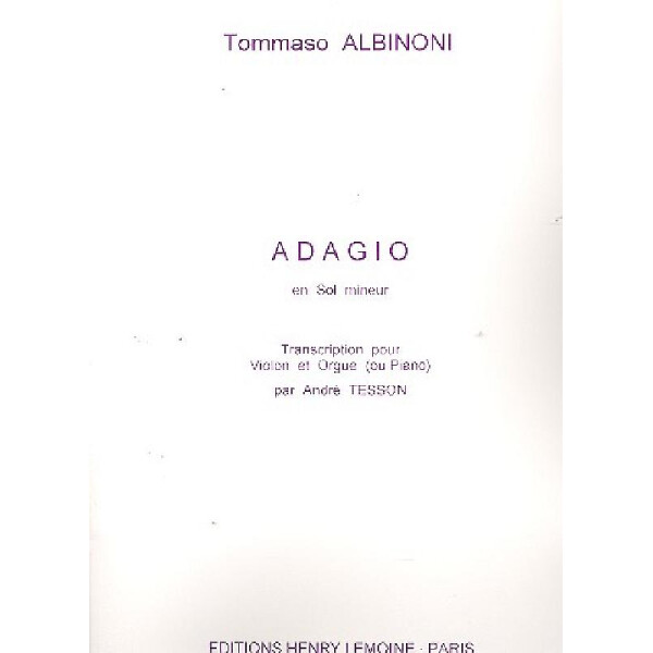 Adagio sol minore