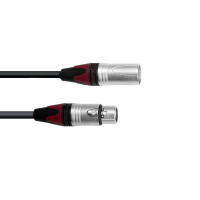 Psso DMX cable XLR COL 3pin 10m sw Neutrik