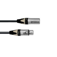 Psso DMX cable XLR COL 3pin 15m sw Neutrik