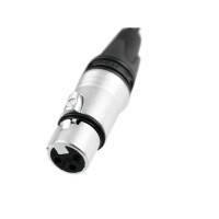 Psso DMX cable XLR 3-pin 15m sw Neutrik