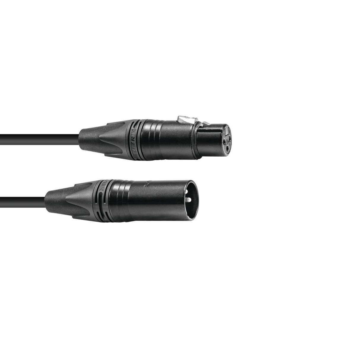 Psso DMX cable XLR 3-pin 10m sw Neutrik  box