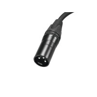 Psso DMX cable XLR 3-pin 10m sw Neutrik black plug