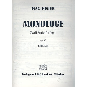 Monologe op.63 Band 3 (Nr.9-12)
