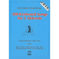 100 Keyboardsongs für 3 Akkorde Band 1 (blau)