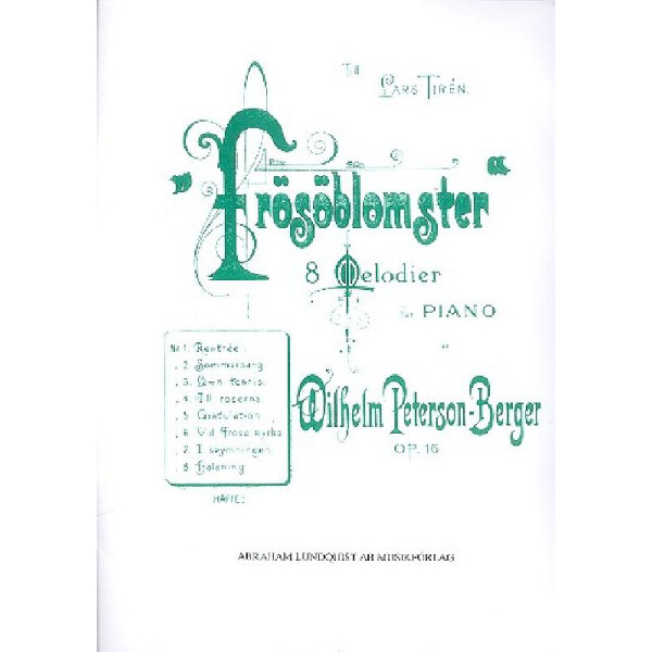 Frösöblomster op.16 vol.1