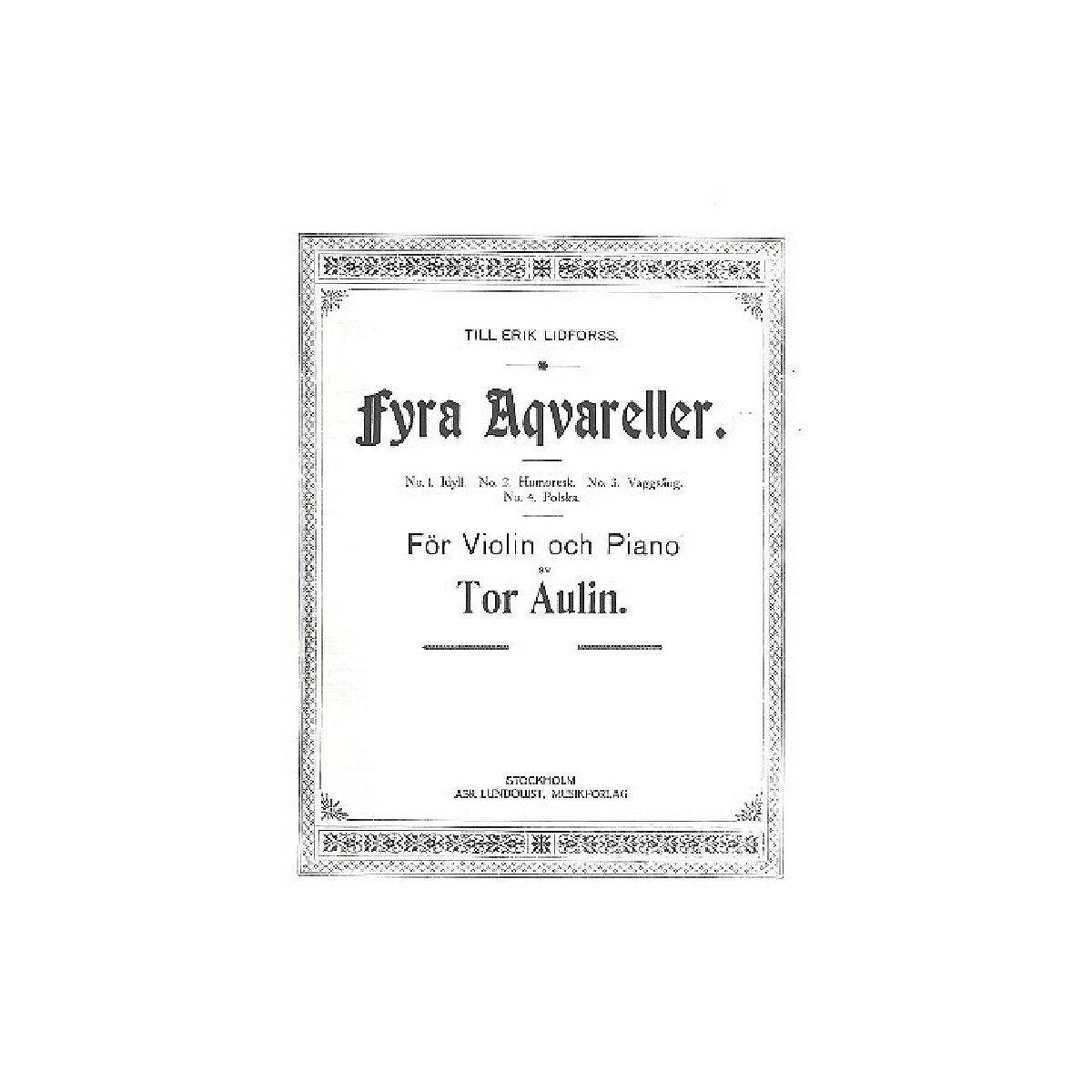 4 Aqvareller