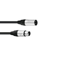 Psso XLR cable 3-pin 1m sw Neutrik