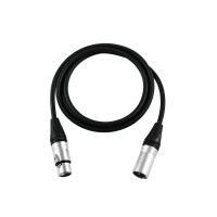 Psso XLR cable 3-pin 1.5m black Neutrik