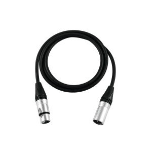 Psso XLR cable 3-pin 3m sw Neutrik