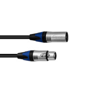 Psso XLR cable COL 3pol 5m sw Neutrik