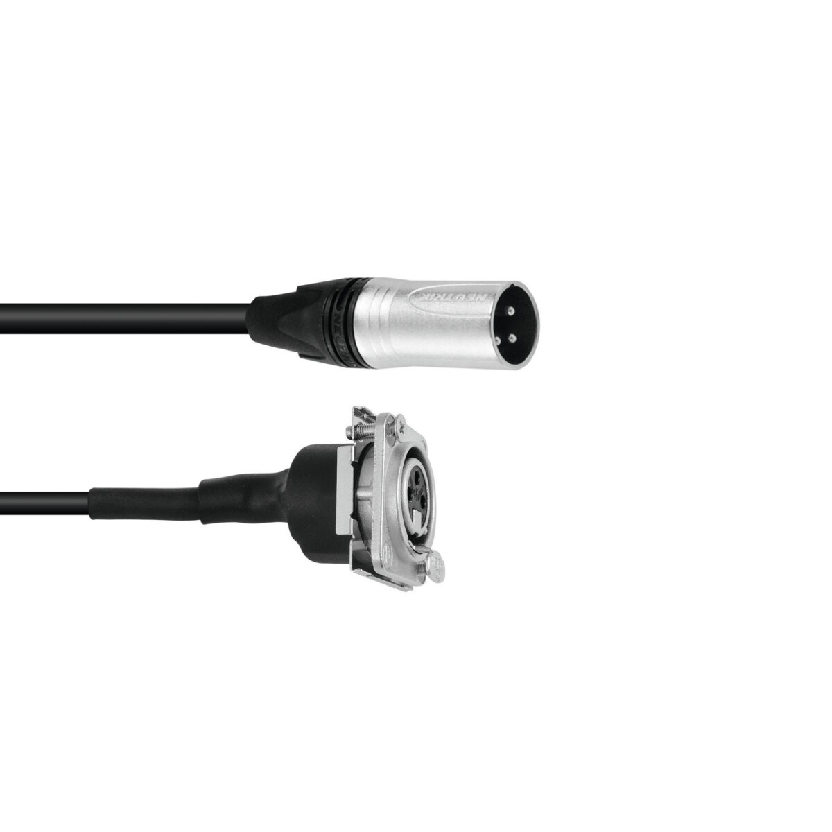 Psso Patch Cable XLR(M)/XLR(F) EB 1m bla box