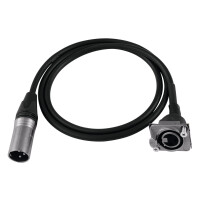 Psso Patch Cable XLR(M)/XLR(F) EB 1m black