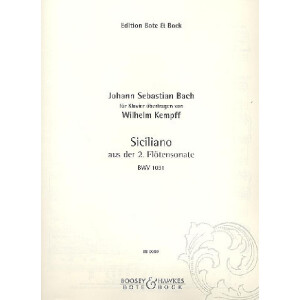 Siciliano aus Sonate BWV1031