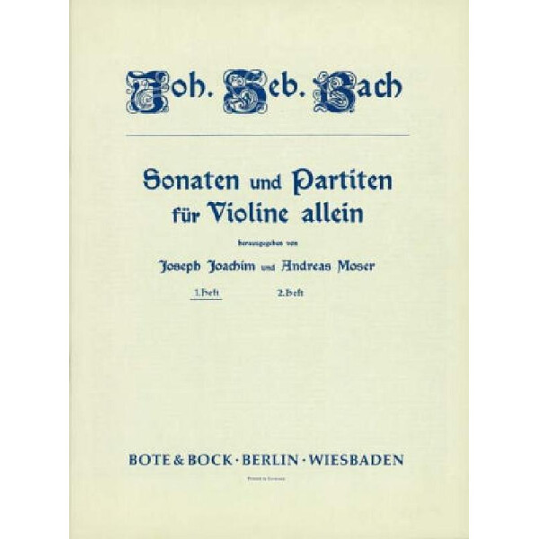 Sonaten und Partiten Band 1