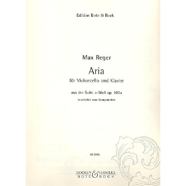 Aria aus der Suite a-Moll op.103a