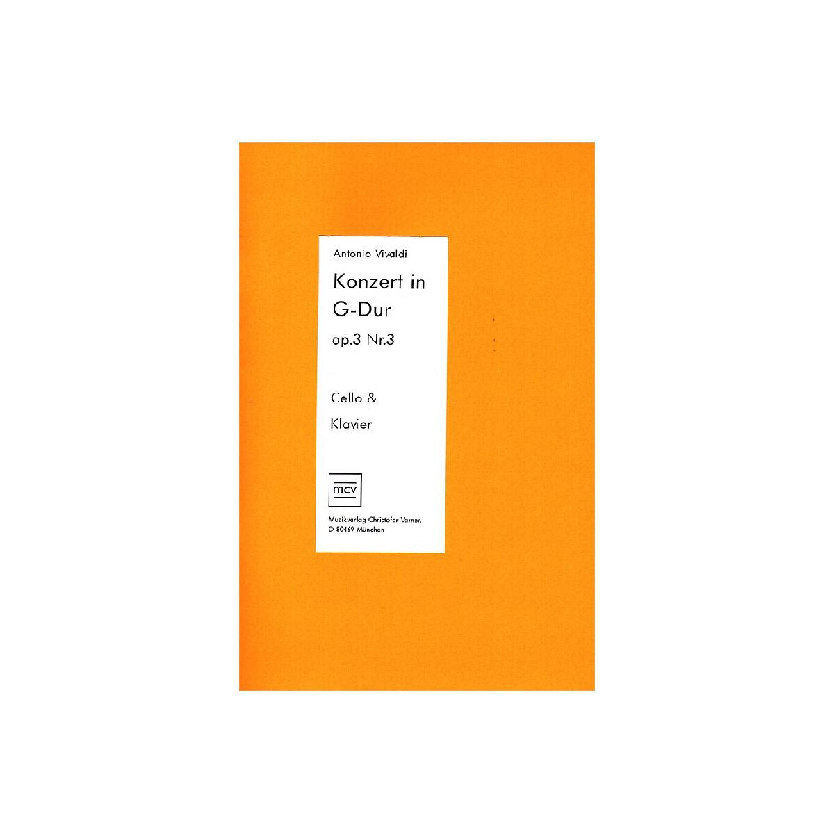 Konzert G-Dur op.3,3 für box