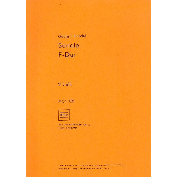 Sonate F-Dur für 2 Violoncelli