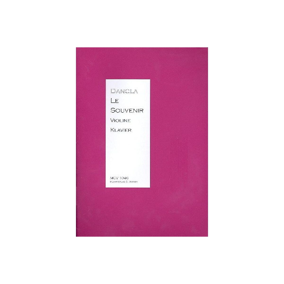 Le souvenir für Violine und Klavier box