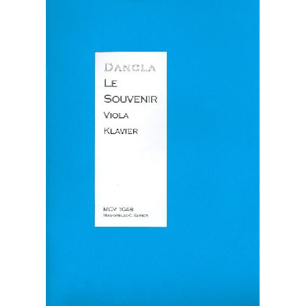 Le souvenir für Viola und Klavier