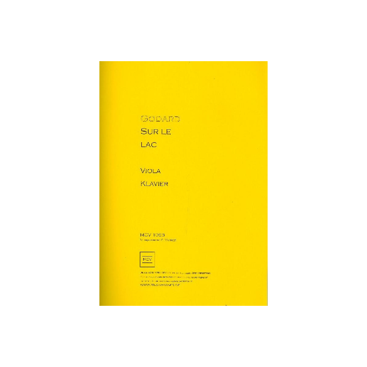 Sur le lac für Viola und Klavier box