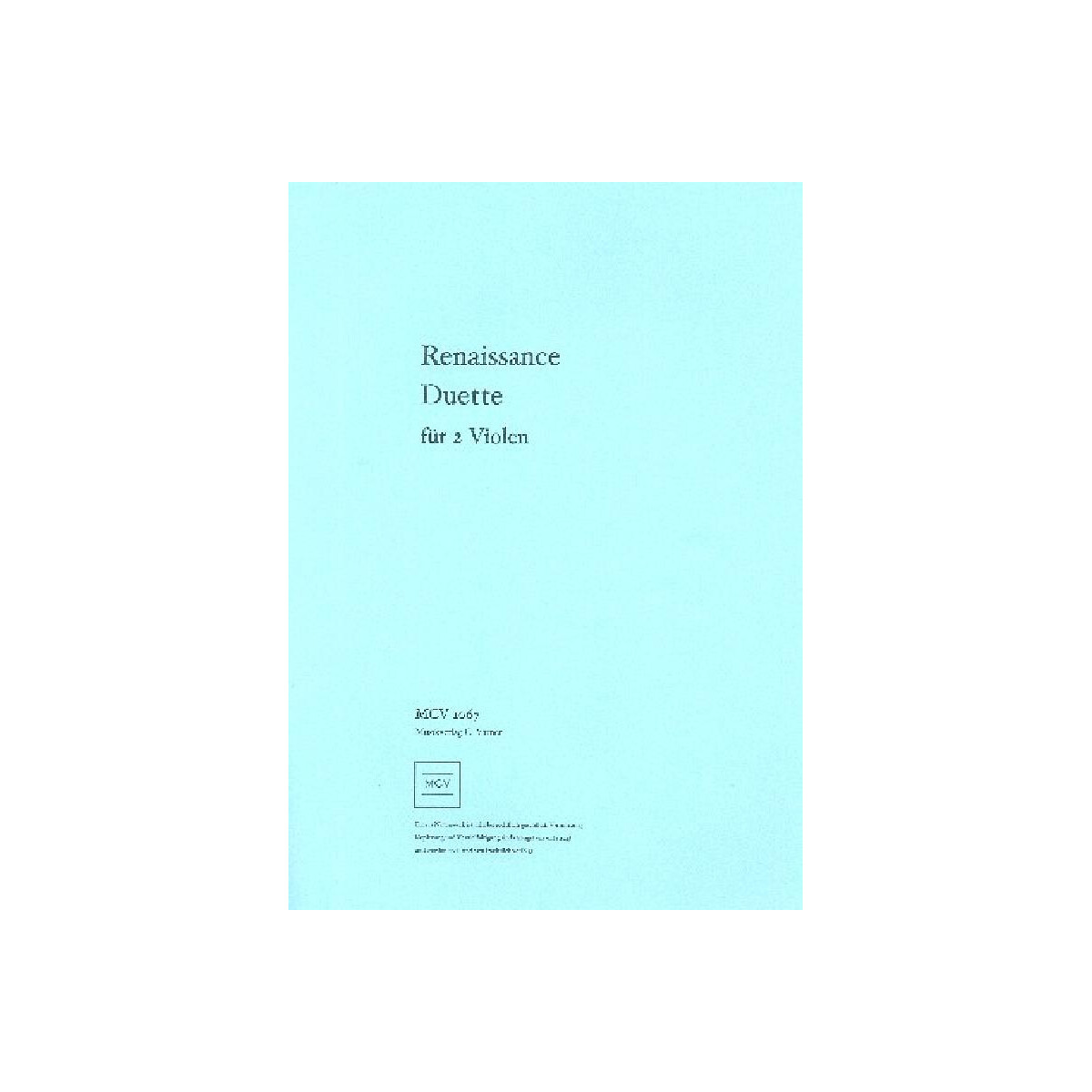 Renaissence Duette für 2 Violen box