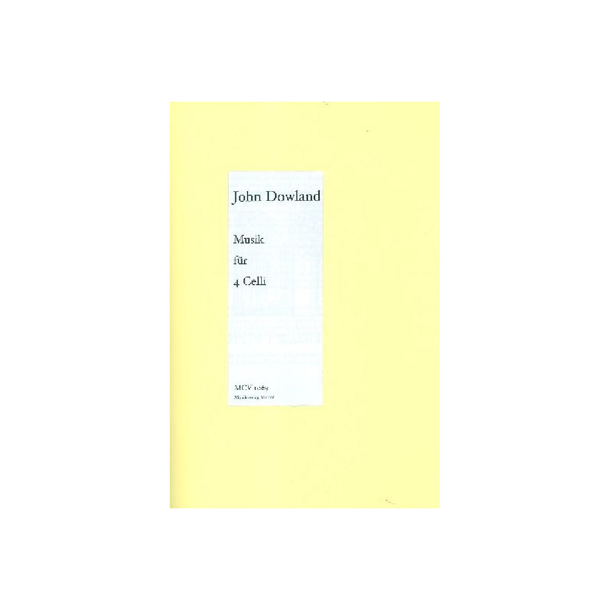 Musik f&uuml;r 4 Violoncelli