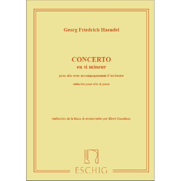 Concerto si mineur pour alto et