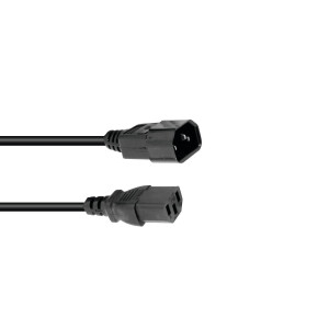 Omnitronic Kaltgeräte Verlängerung 3x0,75 0,6m sw