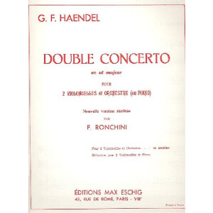 Double concerto ut majeur pour 2 violon-