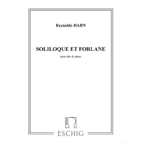 Soliloque et Forlane pour alto et piano