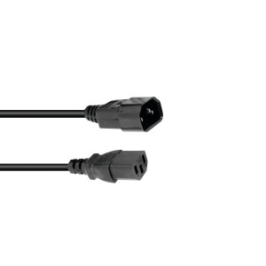 Omnitronic Kaltgeräte Verlängerung 3x0,75 1,5m sw