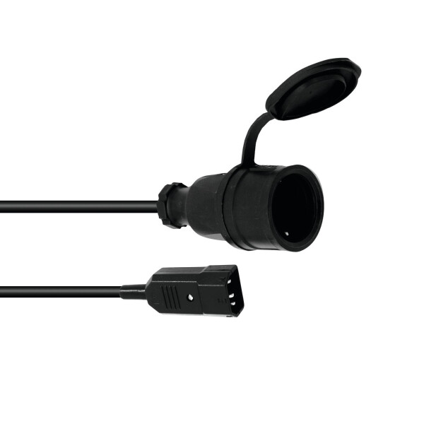 Omnitronic Adapterkabel Kaltgeräte/Schutzkontakt 1m