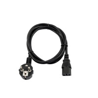 Omnitronic Kaltgeräte Netzkabel 3x0,75 0,6m sw