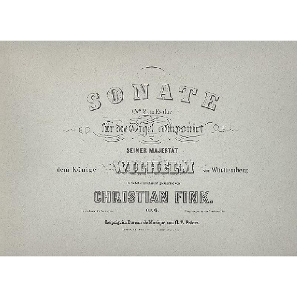 Sonate Es-Dur Nr.2 op.6 für Orgel