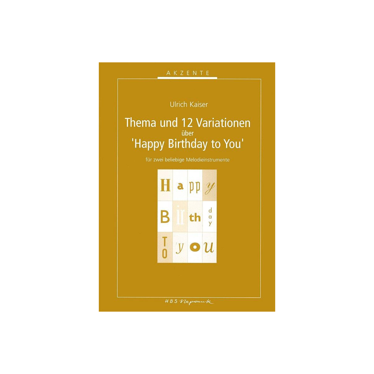 Thema und 12 Variationen über Happy box