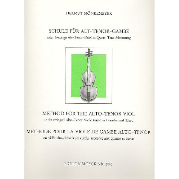 Schule für Alt-Gambe, Tenor-Gambe