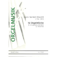 16 Orgelstücke in den gebräuchlichsten Dur-Tonarten