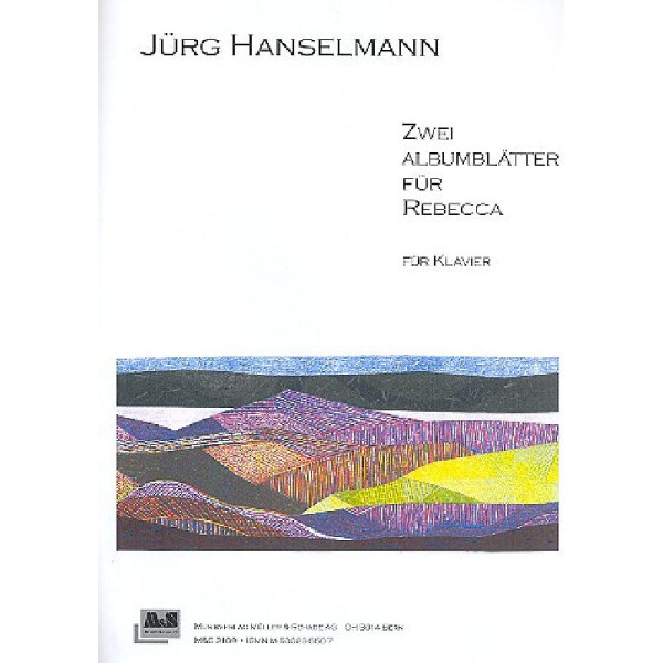 2 Albumblätter für Rebecca