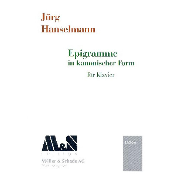 Epigramme in kanonischer Form