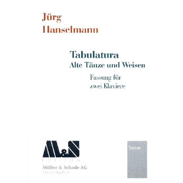 Tabulatura Alte tänze und Weisen
