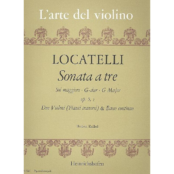 Sonata à tre sol maggiore op.5,1