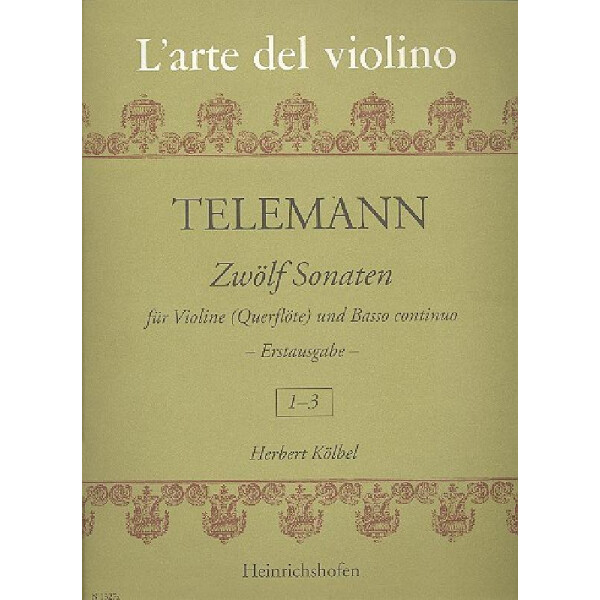 12 Sonaten Band 1 (Nr.1-3)