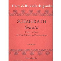 Sonata G-Dur für Viola da gamba