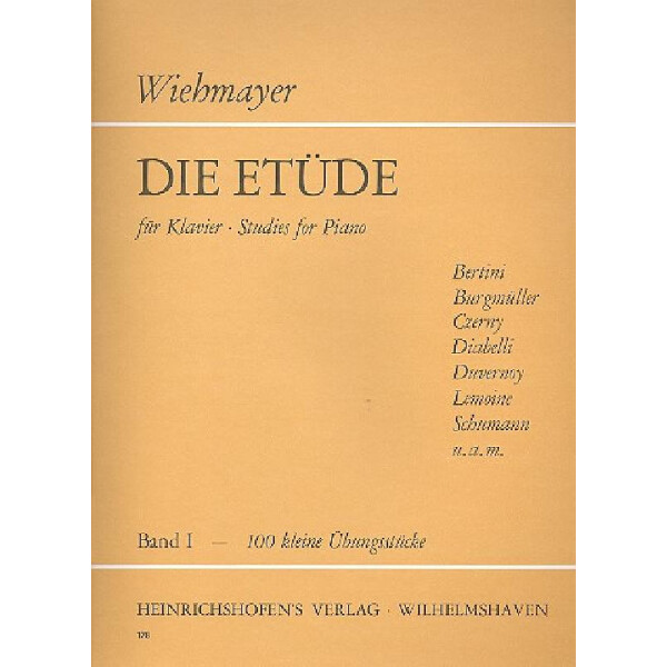 Die Etüde Band 1 für Klavier