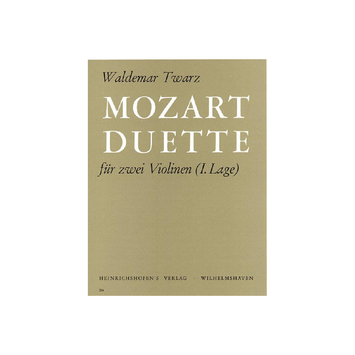 Mozart-Duette 13 zweistimmige