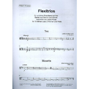 Flexitrios für 3 Violinen (1. Lage)