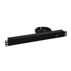 Eurolite Steckdosenleiste R19-8 1HE sw 2,7m